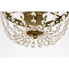 Elegant Lighting Kylie 10 inch flush mount in brass - 4 of 4