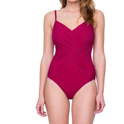 Women's V-Neck One Piece Swimsuit - Gottex