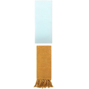 REGALWOVEN 2 Packs Cotton Soft Absorbent Tassels and Waffle Hand Towel - 1 of 4