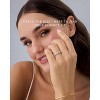 14K Gold Plated Solid 925 Sterling Silver CZ Simulated Diamond Stackable Ring Eternity Bands for Women - 4 of 4