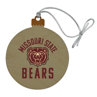 Missouri State Secondary Logo Wood Christmas Tree Holiday Ornament