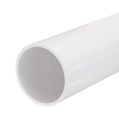 Unique Bargains PVC Water Plumb DIY Crafts High Impact Rigid Round Pipes 8" Length