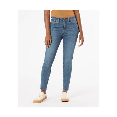 Denizen® From Levi's® Women's High-rise Skinny Jeans - Indigo Petal 6 Long  : Target