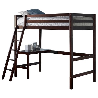 Kids' Twin Caspian Study Loft Chocolate - Hillsdale Furniture