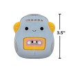 Squishmallows 3.5" Casja The Cassette Player Squeaky Plush Dog Toy - 3 of 3