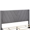 NicBex Queen Size Linen Upholstered Platform Bed with 3 Drawers for Adults/Boys/Girls - 4 of 4