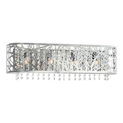CWI Lighting Eternity 4 Light Vanity Light With Chrome Finish