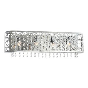 CWI Lighting Eternity 4 Light Vanity Light With Chrome Finish - 1 of 4