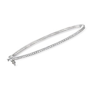 Pure Collection by Ross-Simons 0.25 ct. t.w. Diamond Bangle Bracelet in Sterling Silver - 1 of 4