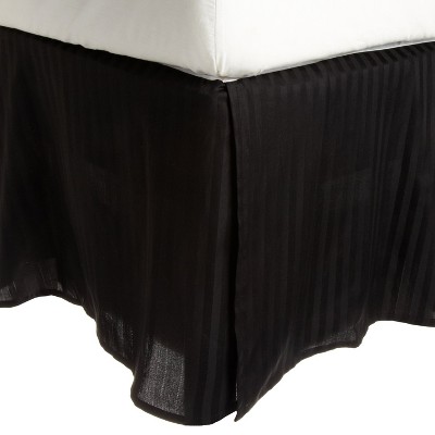 300-Thread Count Cotton Striped Bed Skirt with 15" Drop by Blue Nile Mills