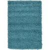 Unique Loom Solid Shag Solid Indoor Woven Area Rug - 2 of 4