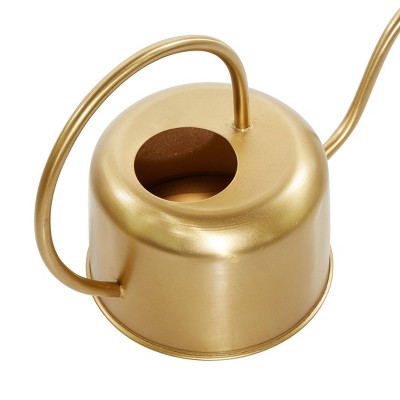 Elegant Gold Metal Indoor/Outdoor Watering Can Planter Trio