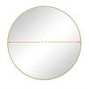Wall Mirror, 39 Inch/42 Inch Circular Home Decor Farmhouse Metal Framed Mirror, Round Vanity Dressing Mirrors - 4 of 4