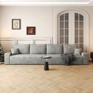 Cloud Sectional Couch,Modern Modular Sofa with Deep Seat, Upholstered Couches for Living Room Bedroom Grey - 1 of 4