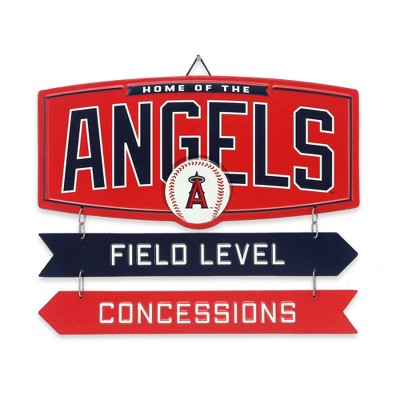 Mlb Los Angeles Angels Baseball Glass Framed Panel : Target