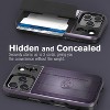 Vena vCommute For Apple iPhone 17 Pro Max Case Wallet, Case with Stand Leather Card Holder [Military Grade Drop Protection], Purple - 3 of 4