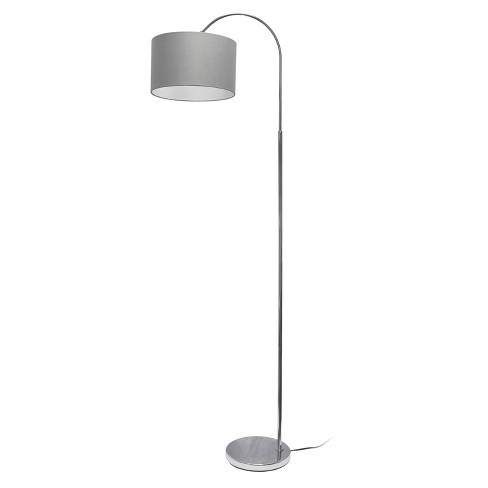 Creekwood Home Vista 66" Modern Arched Brushed Nickel Floor Lamp - image 1 of 4