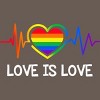 Adult Design By Humans Love is Love Pride Heartbeat By TeeGiver Racerback Tank Top - 2 of 2