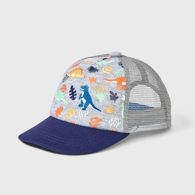 Kids' Tie-Dye Dinosaur Baseball Hat - Cat & Jack Green/Navy 1 ct