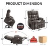 NicBex Recliner Chair Power Lift Chair with 2 Cup Holders Massage Chair with Heating Comfy Chair for Living Room, Reading Room - 2 of 4