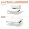 Crestlive Products Patio Furniture Set Oversized Metal Single Sofa Outdoor Sectionals Conversation Set with Cushion - 4 of 4