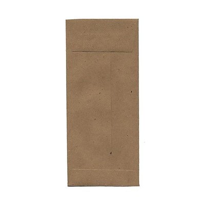 JAM Paper #11 Policy Business Envelopes 4.5 x 10.375 Brown Kraft Paper Bag 2119018855