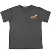 The Juniper Shop Mini Smiley Let's Go Exploring Front and Back Toddler Short Sleeve Tee - 3 of 4
