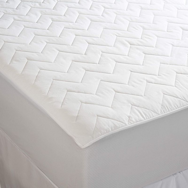 Waterguard Waterproof Quilted Mattress Pad Protector – White, 4 of 10