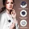 Unique Bargains Women's Rhinestone Flower Brooch Pin - 3 of 4
