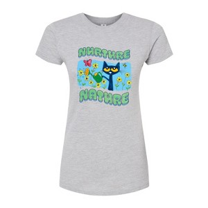 Women's - Pete the Cat - Nurture Nature Fitted Graphic T-Shirt - 1 of 3