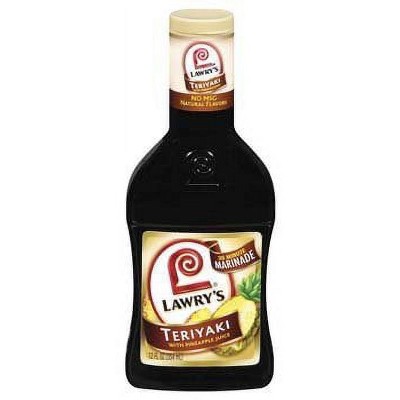 Lawry's, Teriyaki with Pineapple Juice Marinade & Sauce, 12oz Bottle (Pack of 3)