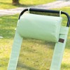 Syemin Patio Accent Chairs Set of 2, Outdoor Chair, Park Love Seat with Breathable Sling Fabric for Lawn, Garden and Porch,Green, 24.5"*27.5"*43" - 2 of 4