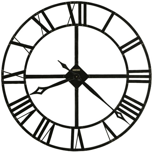 Howard Miller East Hope Wall Clock 547-672 - 12-Inch Spun Nickel