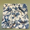 Slickblue Decorative Resin Coasters Set of 4, Bird or Star Pattern, Blue Drink Coasters, 4"x4" - 3 of 3
