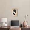 Art Remedy Milk Butterscotch and Dark Chocolate Brown Earthy Abstract Wall Art Framed - 2 of 4