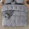 3 pieces Duvet Cover Soft Double Brushed Bedding Set for Kids & Adults Zipper Closure - 3 of 4