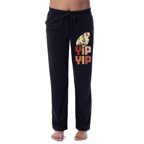 Nickelodeon Womens Avatar The Last Airbender Appa Yip Yip Pajama Pants Black Target