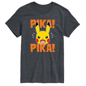 Men's - Pokémon - Pika Pika Scared Short Sleeve Graphic T-Shirt - 1 of 4