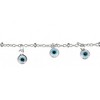 Unique Bargains Layered Choker Necklace Adjustable Eye Pendant Necklaces for Women Silver Tone 1PC - 4 of 4