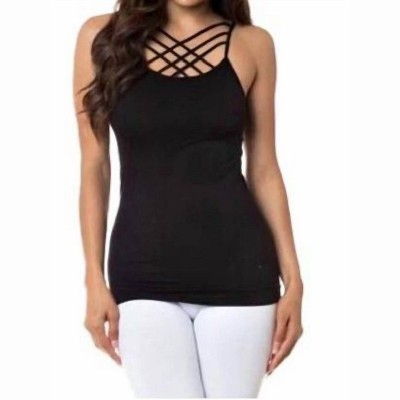 Women's Strappy Criss Cross Cami - AAAAA FASHION