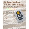 Heated Electric Throw Blanket, Waffle Electric Blanket with 6 Heat Settings & 4-Hour Auto-Off, Machine Washable, White - 2 of 2
