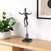 HomeRoots 16" Bronze Resin Unicycle Man Tabletop Sculpture - 2 of 4