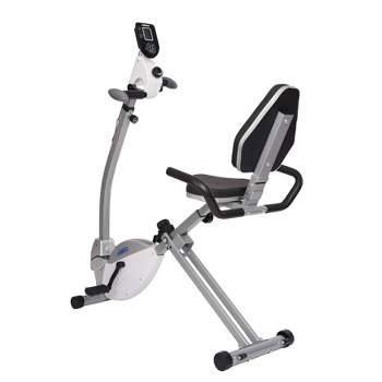 Stamina Recumbent Exercise Bike with Upper Body Exerciser w/ Smart Workout App, No Subscription Required Adjustable Tension w/ LCD Monitor