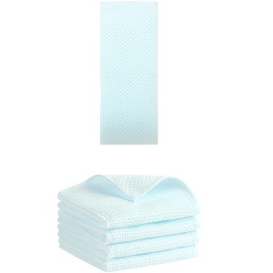 REGALWOVEN 5 Pack Soft Absorbent Waffle Cotton Bathroom Hand Towel Set 13" x 30" - 1 of 4