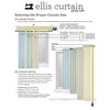 Ellis Curtain Lisa Solid Color Poly Cotton Duck Fabric Tailored Panel Pair with Ties Butter - 4 of 4