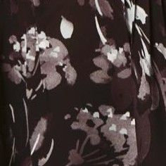 black painterly floral