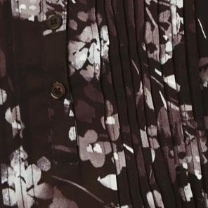 black painterly floral