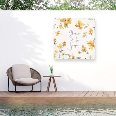 Trademark Fine Art - Lisa Audit Happy Yellow 20 Matted Framed Art