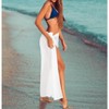 HAPPY BAY Women's Holiday Long Semi Sheer Sarong Swimwear Cover Up Summer Vacation Skirts Split Wrap Skirt Bikini Cover-Ups - 4 of 4