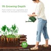 Best Choice Products 4x2x1ft Outdoor Raised Metal Oval Garden Bed, Planter Box for Vegetables, Flowers - 3 of 4